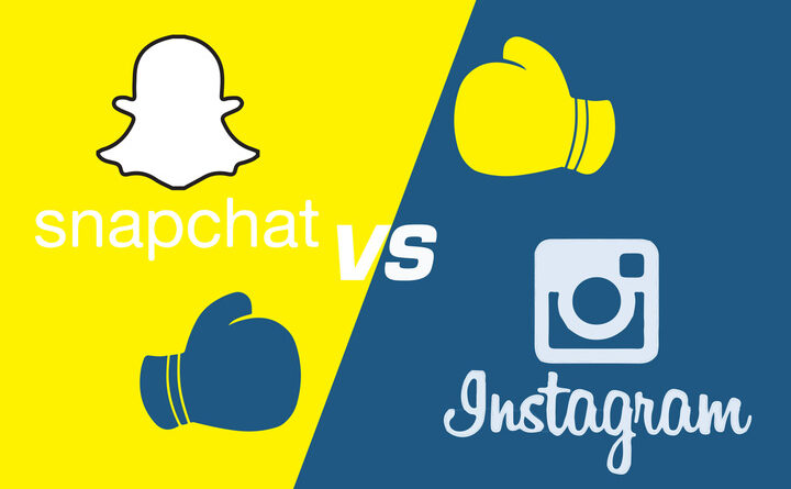 Snapchat and instagram